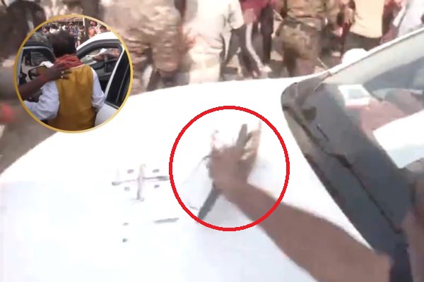 डिप्टी सीएम विजय सिन्हा की कार पर फेंके चप्पल, लगे “मुर्दाबाद” के नारे सीएम