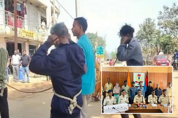 जेल भेजने से पूर्व खूंटी पुलिस ने आरोपियों को घुमाया बाजार में पुलिस