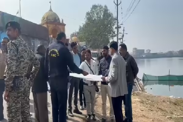 हाईकोर्ट के निर्देश पर एक्शन: ड्रोन से नापी जा रही बड़ा तालाब की जमीन बड़ा तालाब
