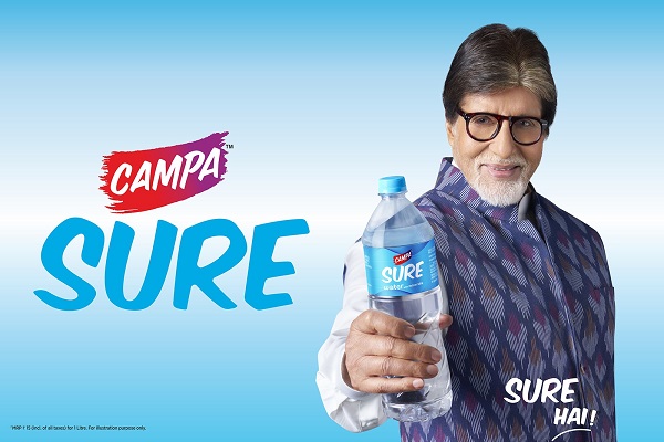 अमिताभ बच्चन बने ‘कैंपा-श्योर’ पैकेज्ड वॉटर के ब्रांड एंबेसडर रिलायंस