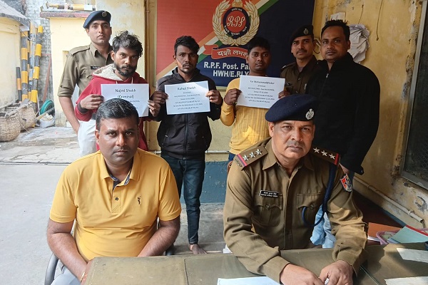 आरपीएफ को परेशान करने के इरादे से पटरी किया क्षतिग्रस्त, तीन आरोपी गिरफ्तार पटरी