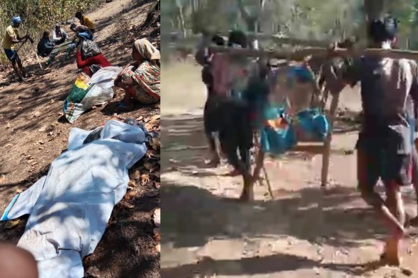 कंधों पर जिंदगी, कंधों पर मौ’त… 10 किलोमीटर की अर्थी, सड़क आज भी सपना गांव
