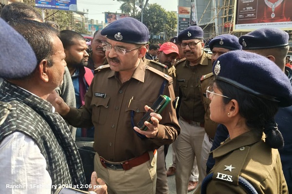 रांची में म’र्डर के बाद हंगामा, विरोध में गुस्साए लोगों ने जाम किया लालपुर चौक रांची