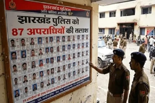 झारखंड में 87 वांटेड अपराधियों की सूची जारी, 18 जिलों में पुलिस का बड़ा एक्शन 87 वांटेड अपराधियों