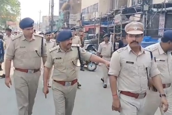 रामनवमी को लेकर डीआईजी ने झंडा यात्रा रूट का किया निरीक्षण, दिये निर्देश रामनवमी