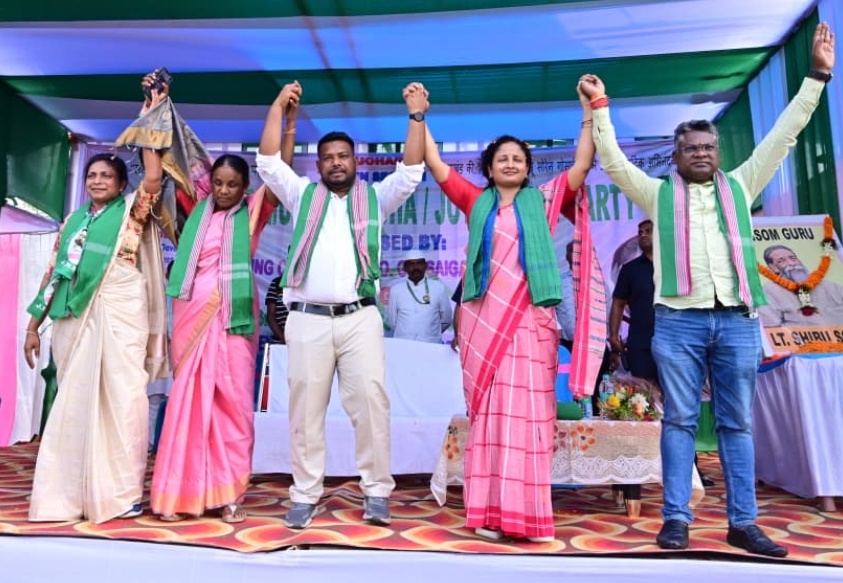 गोसाईंगांव में कल्पना सोरेन ने की जनसभा, बोलीं- असम के आदिवासियों के हितों की रक्षा अब जेएमएम करेगी