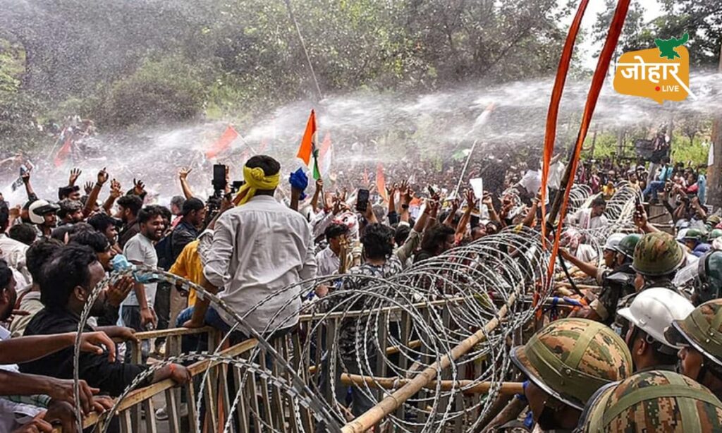 झारखंड: विधानसभा मार्च में झड़प पर पुलिस का एक्शन, दावा- समझाने के बावजूद प्रदर्शनकारियों ने तोड़े बैरिकेड