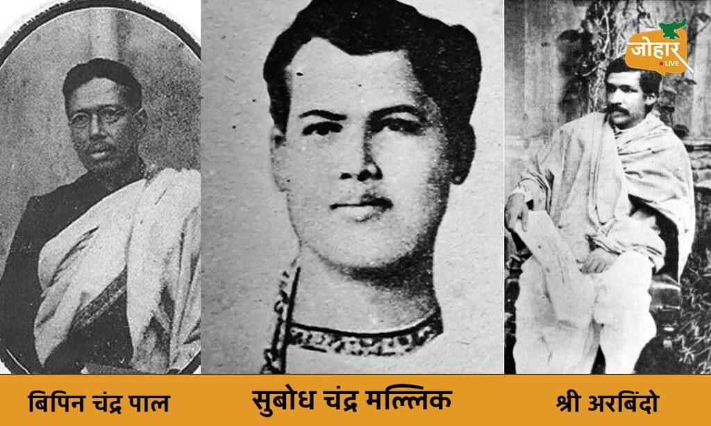 बिपिन चंद्र पाल, सुबोध चंद्र मल्लिक, श्री अरबिंदो