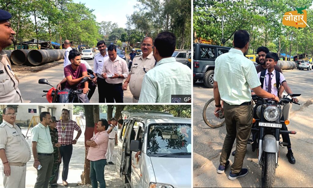 रांची में सड़क सुरक्षा पर प्रशासन सख्त, नाबालिगों और स्कूल वैन की हुई जांच